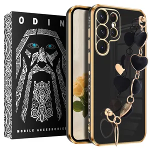 Velvet Heart Odin cover suitable for Samsung Galaxy S23 Ultra mobile phone with pendant