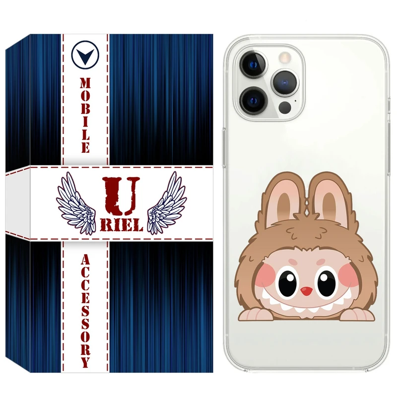 کاور یوریل مدل Clear کد 143 طرح لبوبو مناسب برای گوشی موبایل اپل iPhone 12 Pro Max