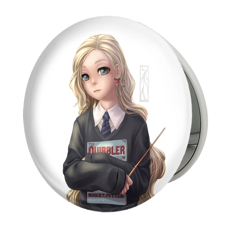 آینه جیبی خندالو طرح هری پاتر لونا لاوگود مدل تاشو کد 24976 