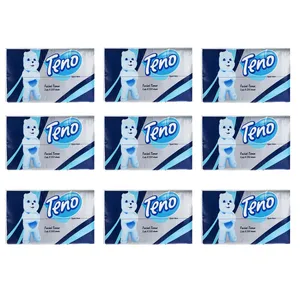 دستمال کاغذی 250 برگ تنو کد07 مجموعه 9 عددی