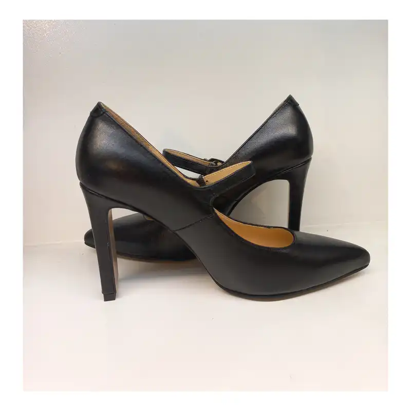 کفش زنانه سرزمین چرم مدل 141754 رنگ مشکی