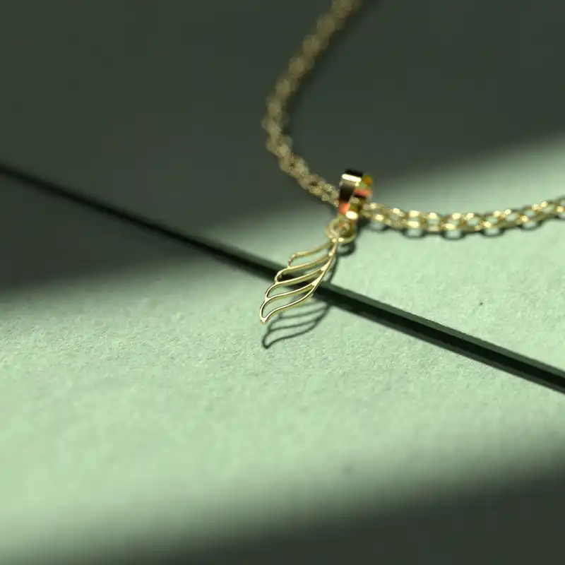 گردنبند طلا 18 عیار زنانه مدوپد مدل هندسی کد NN2-1-1084