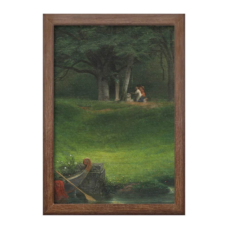 تابلو خندالو طرح نقاشی تقدیم به خدا پان اثر پل دلاروش کد F12125