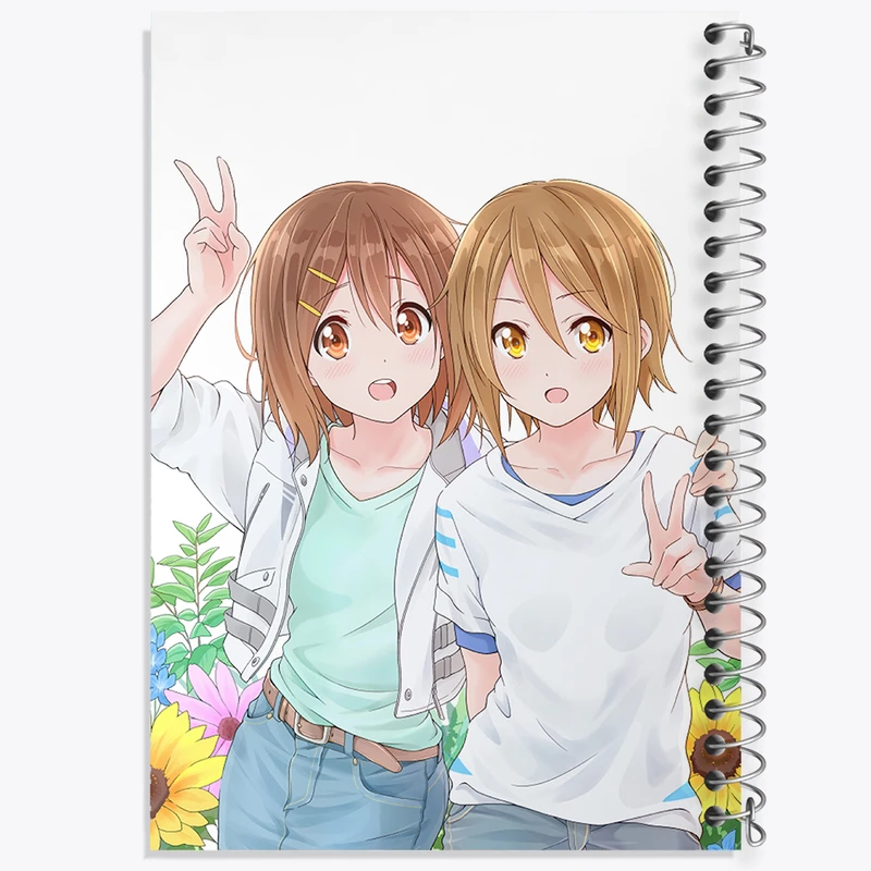 دفتر شطرنجی 50 برگ خندالو مدل یویی و ریتسو انیمه كي اون کد 34148