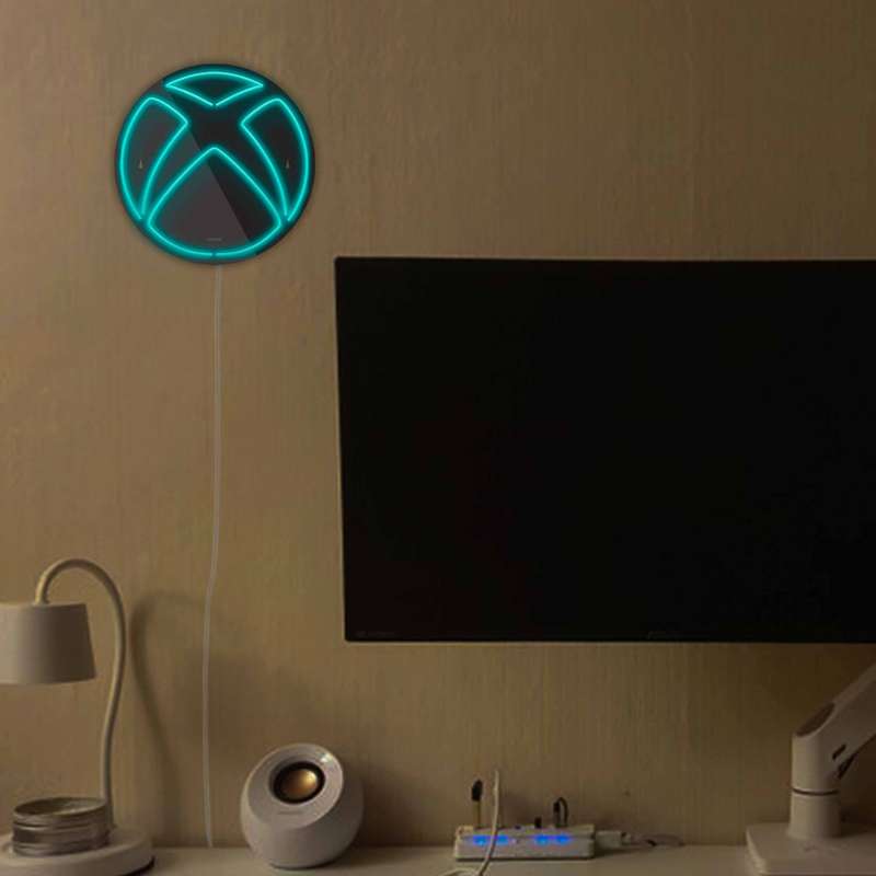 چراغ دیواری نئون دیزاین مدل Xbox-BL_TBL