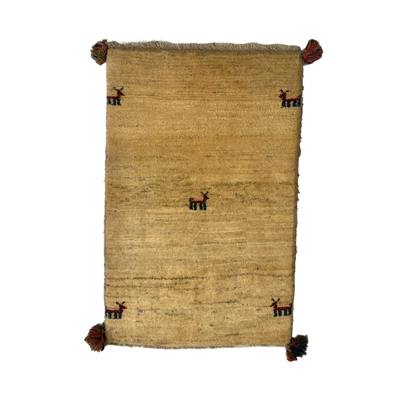 گبه فرش دستباف نیم متری مدل بافت قشقای شیراز کد NKP-sgp6