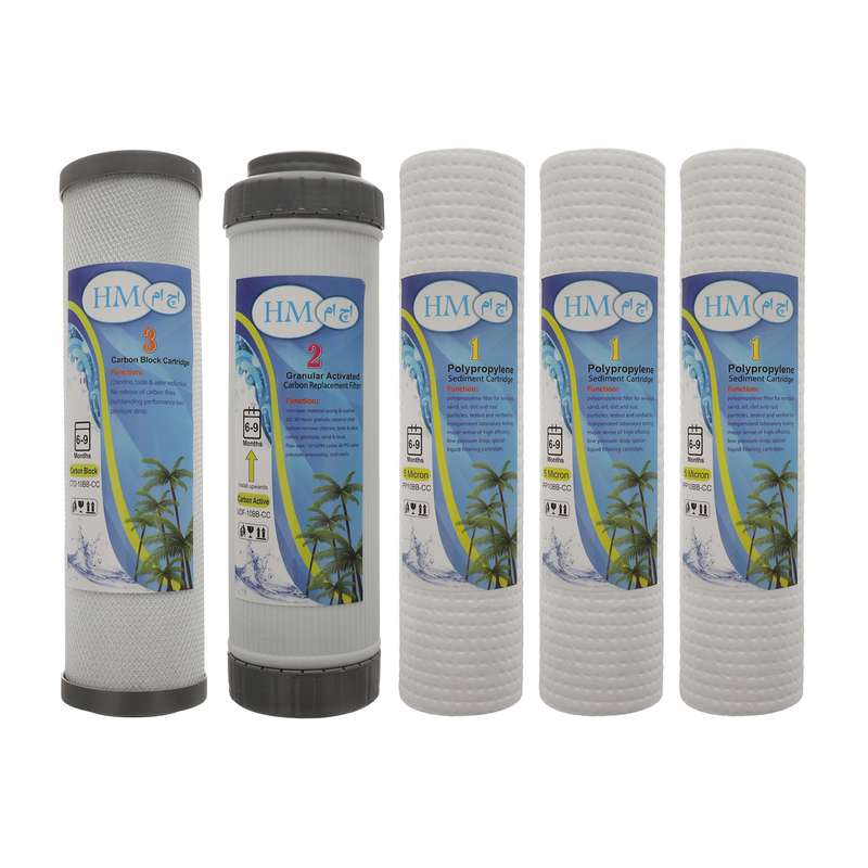 فیلتر دستگاه تصفیه آب اچ ام مدل HM05-123 مجموعه 5 عددی