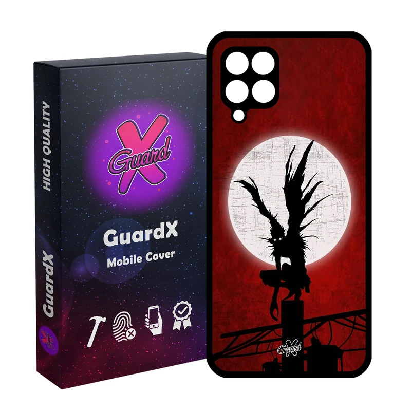 کاور گارد ایکس طرح دفترچه مرگ انیمه مدل Glass10556 مناسب برای گوشی موبایل سامسونگ Galaxy A12/M12/F12