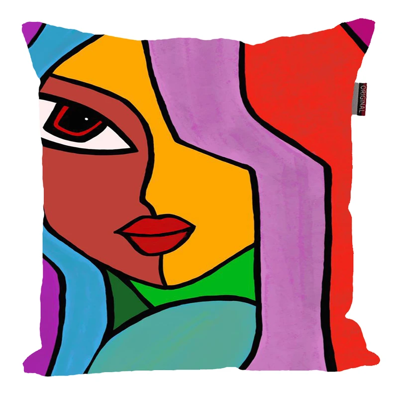 کوسن پاد آفرین مدل فانتزی طرح چهره کد P462