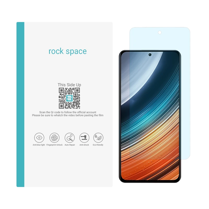 محافظ صفحه نمایش ضد اشعه آبی راک اسپیس مدل HyBLU مناسب برای گوشی موبایل شیائومی Redmi K40S