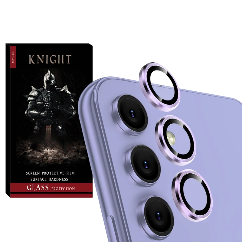 محافظ لنز دوربین نایت مدل Ring Metal KT مناسب برای گوشی موبایل سامسونگ Galaxy F54