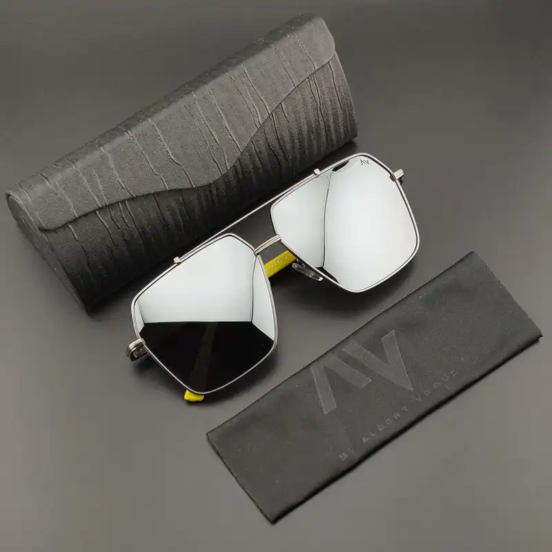 عینک آفتابی مردانه آلبرت وگ مدل JS8551C22-P08 Polarized Mirror Metal