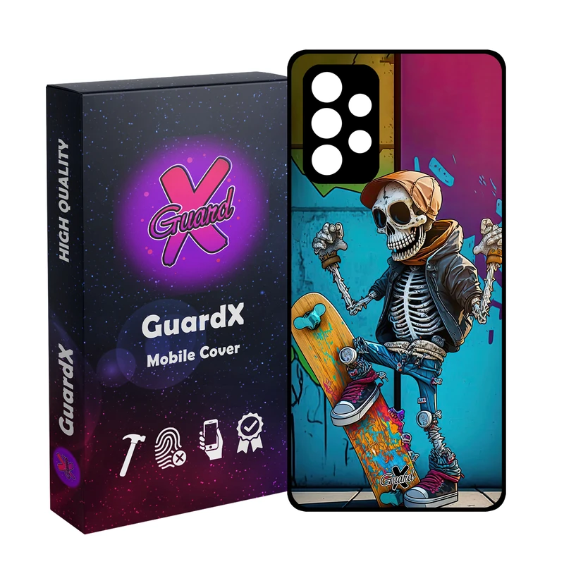کاور گارد ایکس طرح اسکلت مدل Glass10603 مناسب برای گوشی موبایل سامسونگ Galaxy A52/A52S