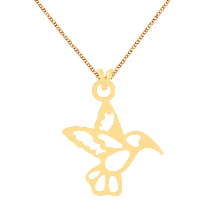 گردنبند طلا 18 عیار زنانه الن نار مدل پرنده ELN70345