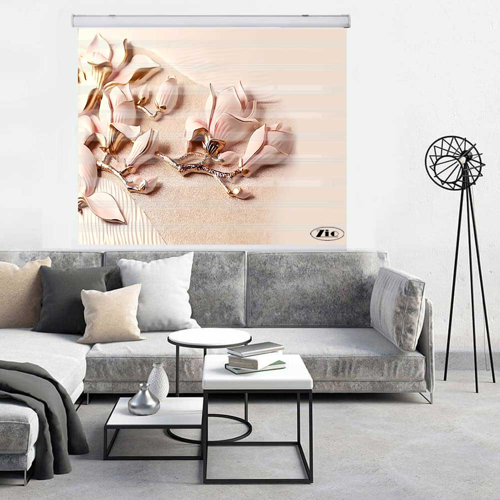 پرده زبرا زیو کد 3D1406 سایز 150x150 سانتی متر