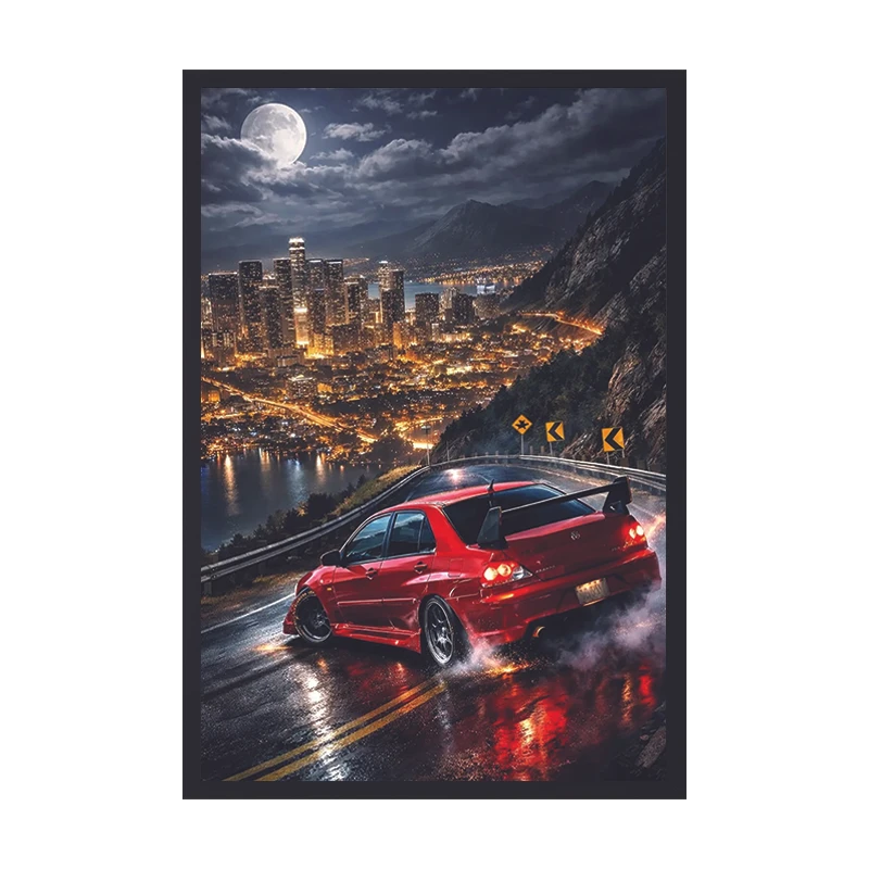 تابلو وین چیتا مدل دریفت کد 01 فریم مشکی