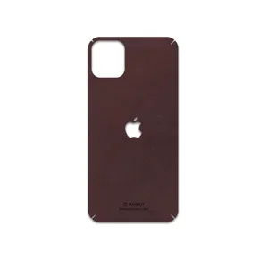MAHOOT Matte-Dark-Brown-Leather Cover Sticker for apple iPhone 11