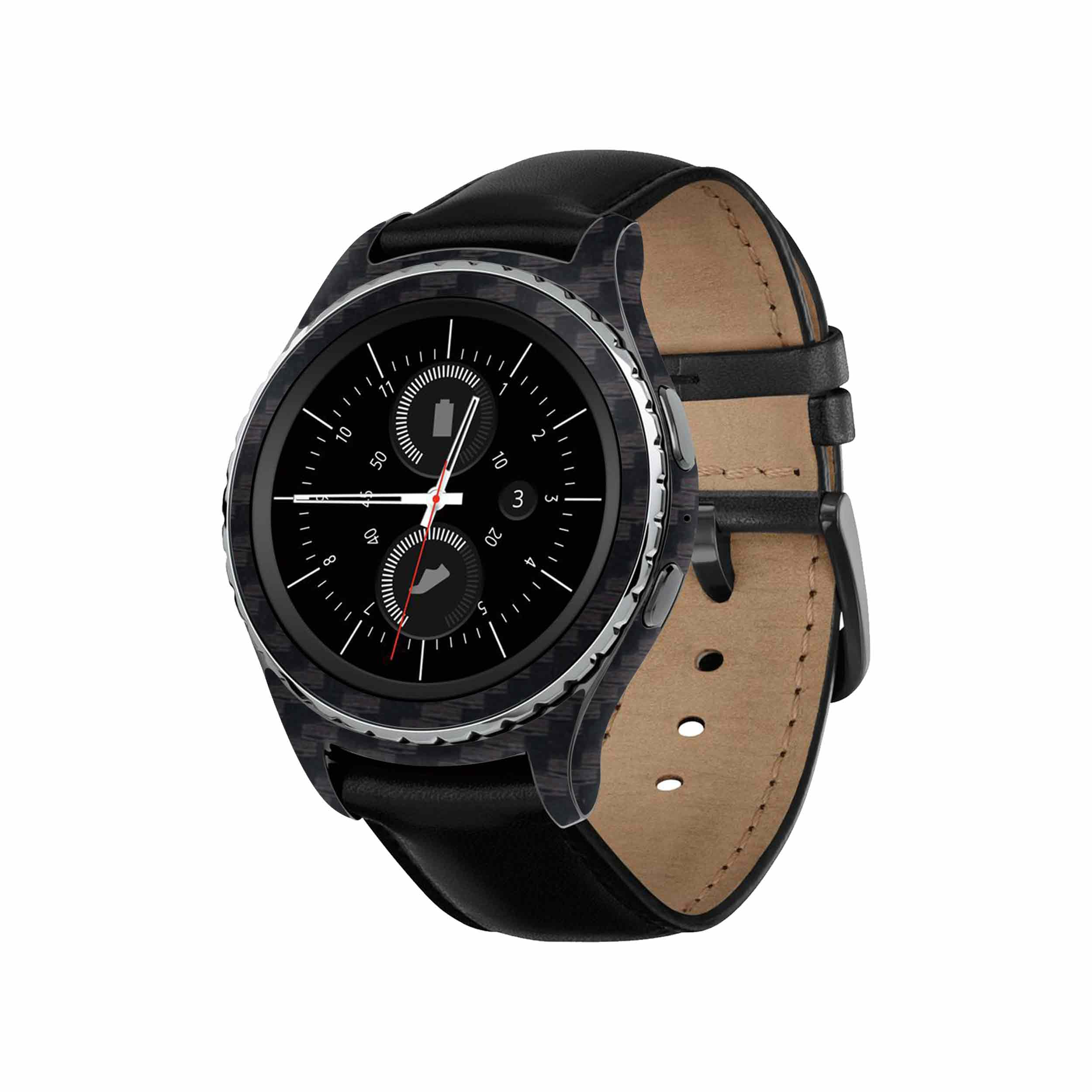 برچسب ماهوت طرح Carbon-Fiber مناسب برای ساعت هوشمند سامسونگ Galaxy Gear S2 Classic