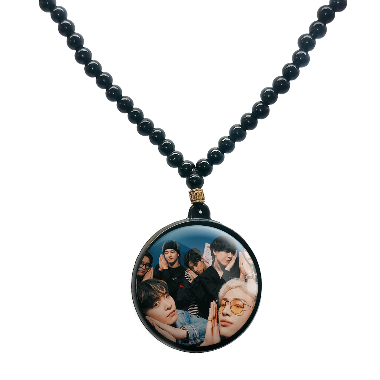 گردنبند پرمانه طرح GOT7 کد pmd.19054 مدل دو طرفه