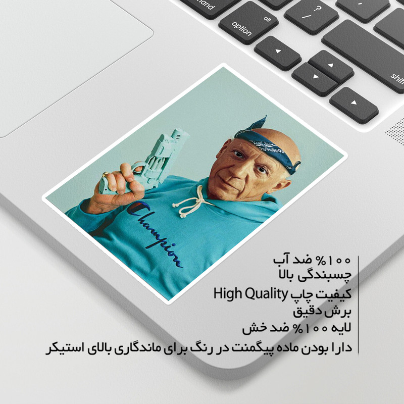 استیکر لپ تاپ ماسا دیزاین طرح PIC مدل STKA00117