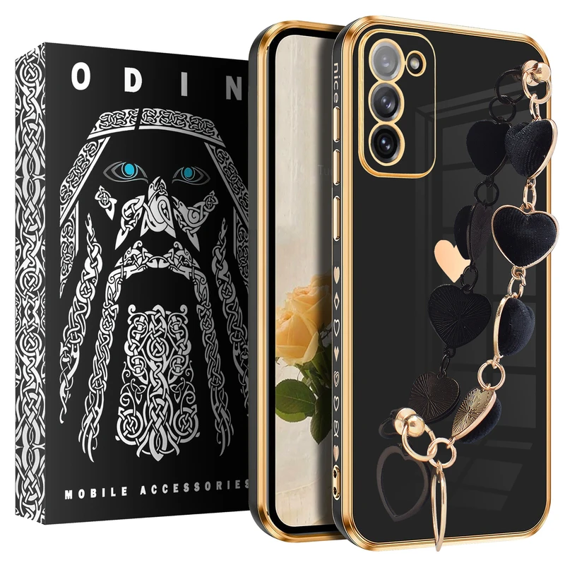 کاور اودین مدل Velvet Heart مناسب برای گوشی موبایل سامسونگ Galaxy S20 FE / S20 Fan Edition / S20 FE 2022 به همراه آویز
