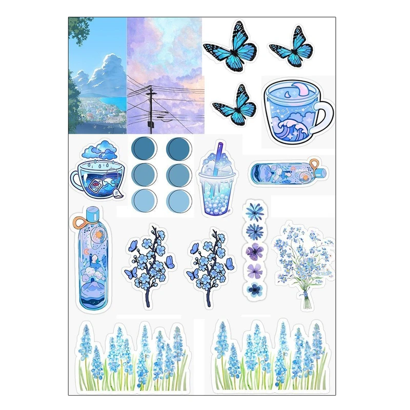 برچسب سهیلا جایروندی مدل برش نخورده طرح اسکرپ بوک دخترانه کد sha44