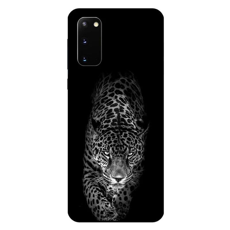 کاور مگافون طرح پلنگ مدل 1879 مناسب برای گوشی موبایل سامسونگ Galaxy S20 