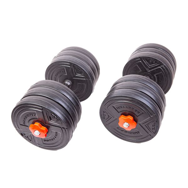 دمبل مدل RF15.5 وزن 15 کیلوگرمی بسته دو عددی