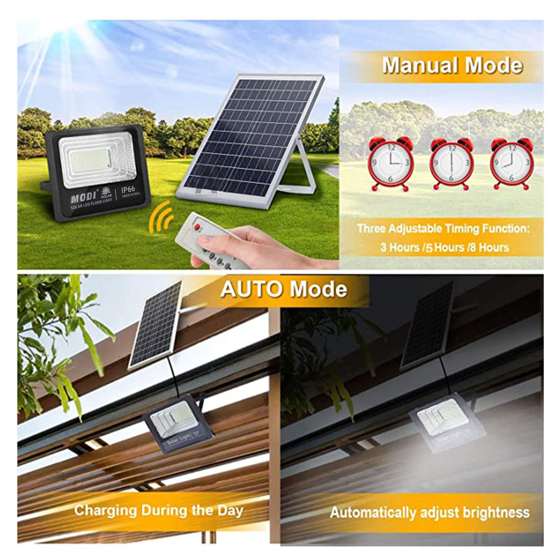 پروژکتور خورشیدی مودی مدل سولار کد IR-MD72100 ظرفیت 100 وات