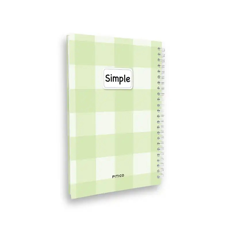 دفتر مشق 100 برگ پیتیکو مدل جلد سخت طرح سیمپل