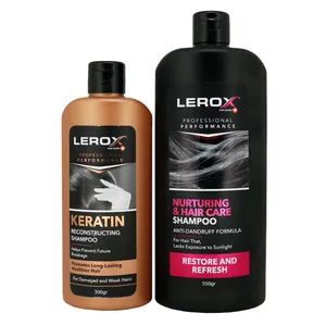 شامپو مو لروکس مدل Keratin حجم 300 میلی لیتر به همراه شامپو مو لروکس مدل Nurturing & Hair Care حجم 550 میلی لیتر