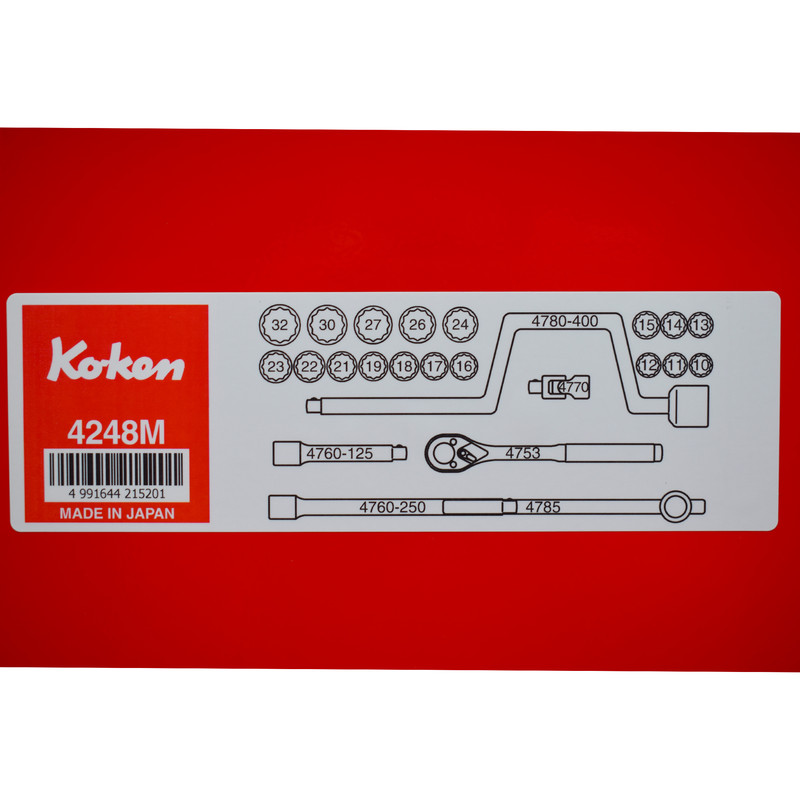 آچار و سری بکس کوکن مدل 4248M مجموعه 24 عددی