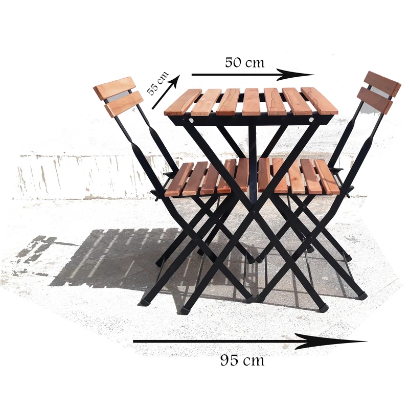 عکس شماره 3 : میز و صندلی تاشو سفری مدل تارنو روسی بسته 3 عددی