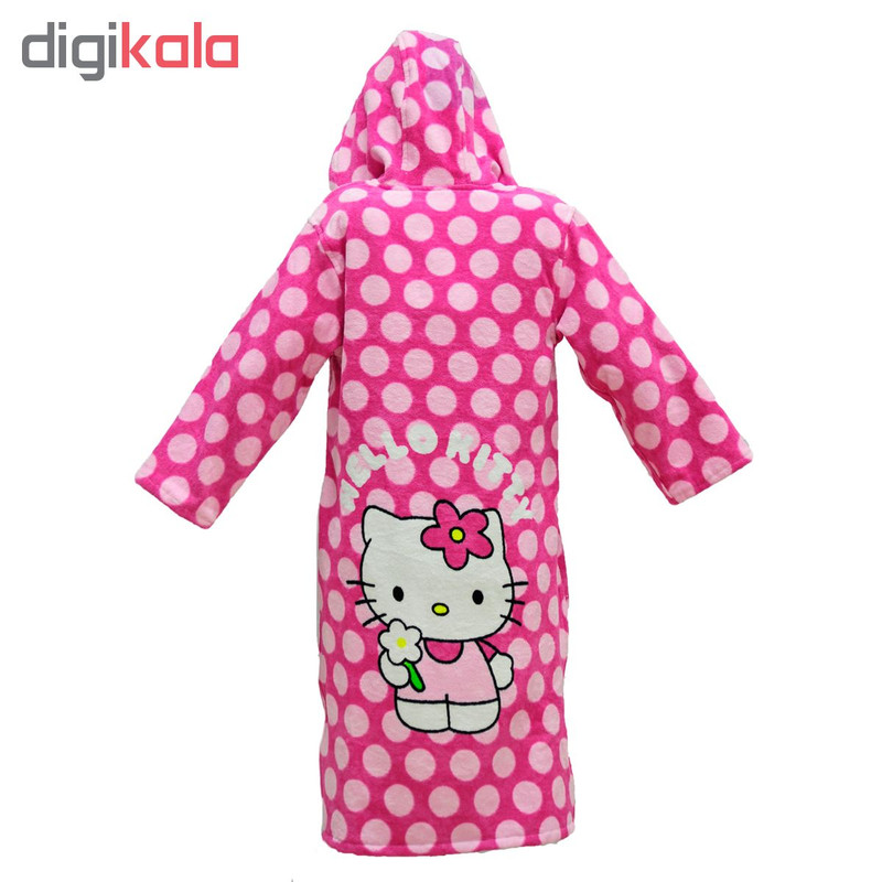 حوله پالتویی کودک طرح کیتی سایز 100 سانتی‌متر