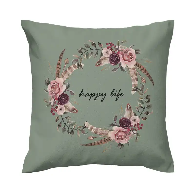 کاور کوسن طرح happy life کد 4128