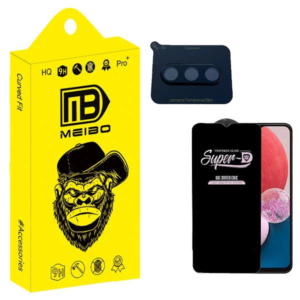 محافظ صفحه نمایش میبو مدل SuperD مناسب برای گوشی موبایل سامسونگ galaxy a13 به همراه محافظ لنز