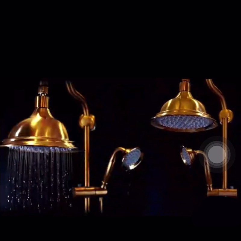 سردوش حمام آریا نوین مدل زنگوله کد TG مجموعه 2 عددی