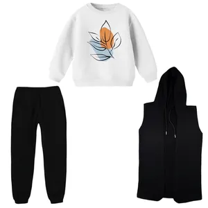 ست 3 تکه لباس راحتی بچگانه مدل مینیمال کد 2