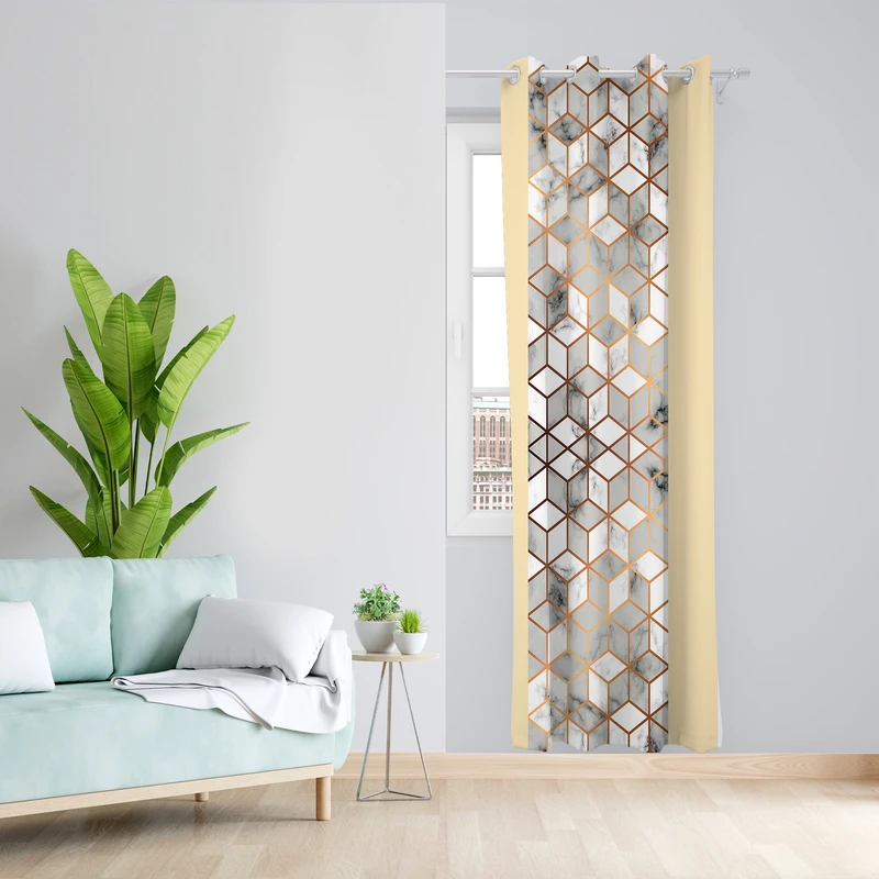 پرده طرح سه بعدی مدل مخمل پانچی کد 4192 z سایز 140x200 سانتی متر