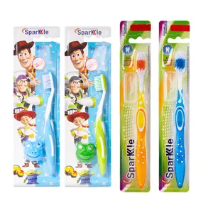 مسواک  اسپارکل مدل toy family & S17-Soft مجموعه 4 عددی