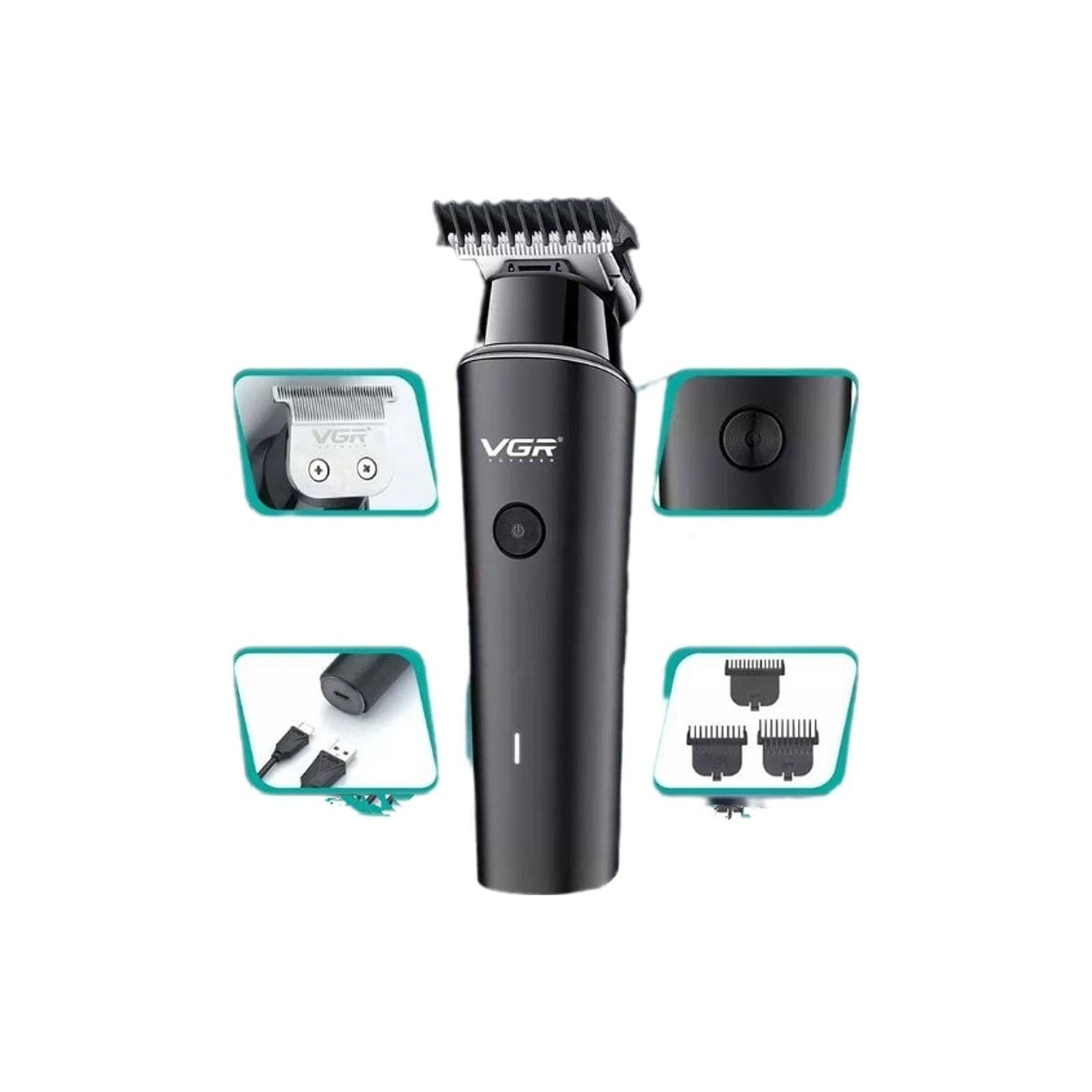 ماشین اصلاح موی سر و صورت وی جی ار مدل V-933 -  - 9