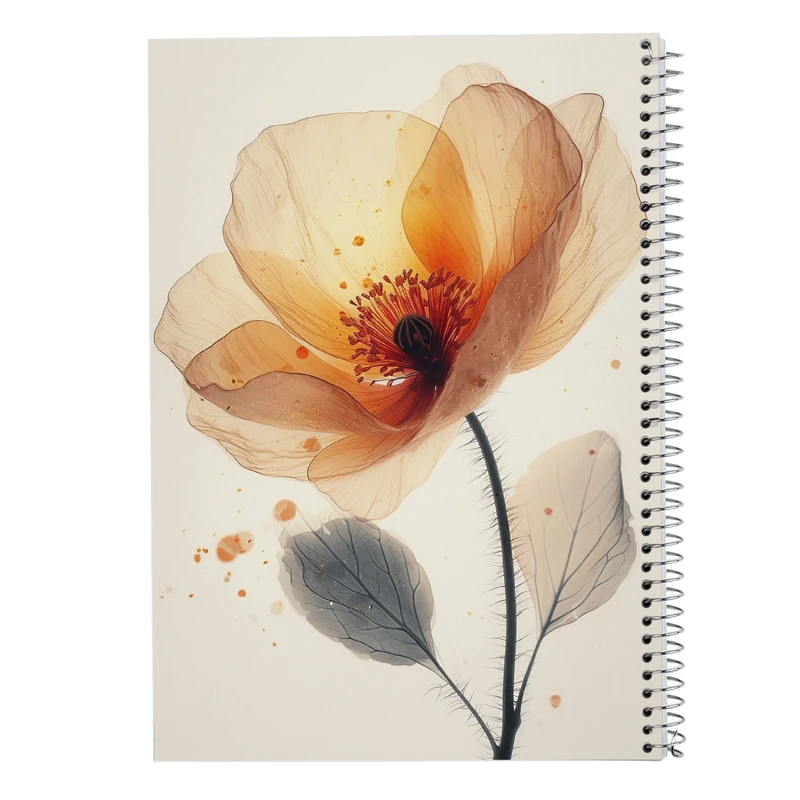 دفتر ژورنال نویسی 50 برگ مدوپد مدل نقطه ای طرح گل کد DF13973