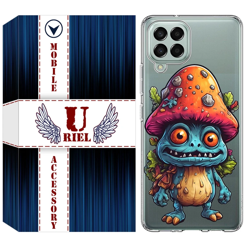 کاور یوریل مدل Clear کد 47 طرح قارچ مناسب برای گوشی موبایل سامسونگ Galaxy M33