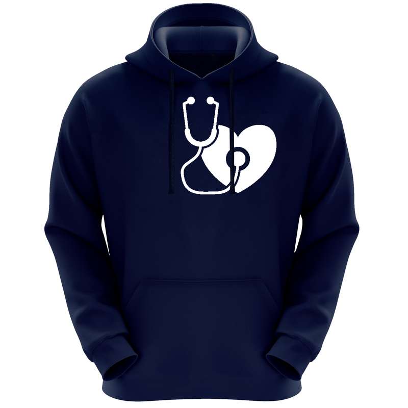 هودی زنانه مدل قلب R25 رنگ سرمه ایی