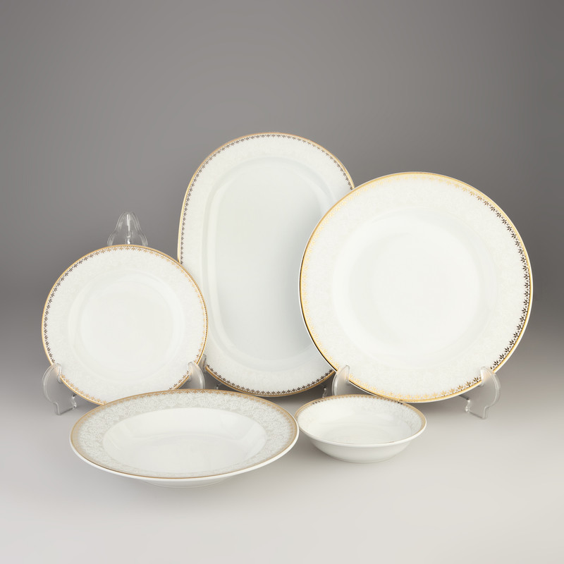 سرويس غذا خوری 25 پارچه چيني شاني مدل ماهانا ورژن 2