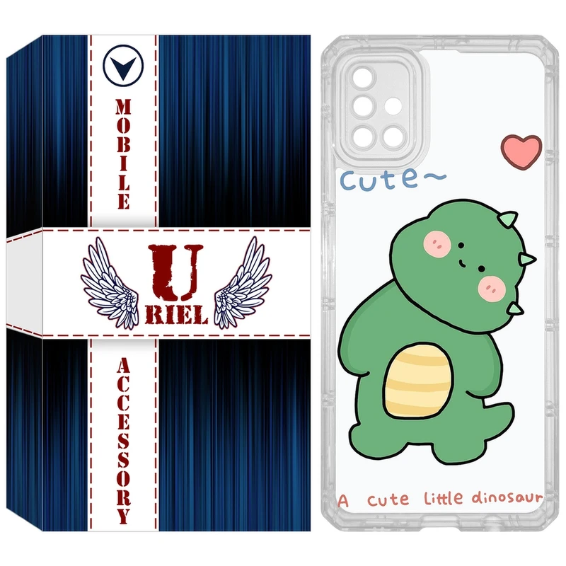 کاور یوریل مدل Clear کد 3 طرح دایناسور مناسب برای گوشی موبایل سامسونگ Galaxy A51