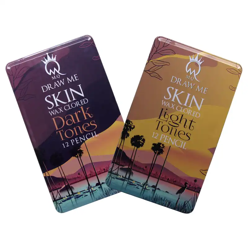 مداد رنگی ام کیو مدل Light & Dark SKIN مجموعه 24 عددی