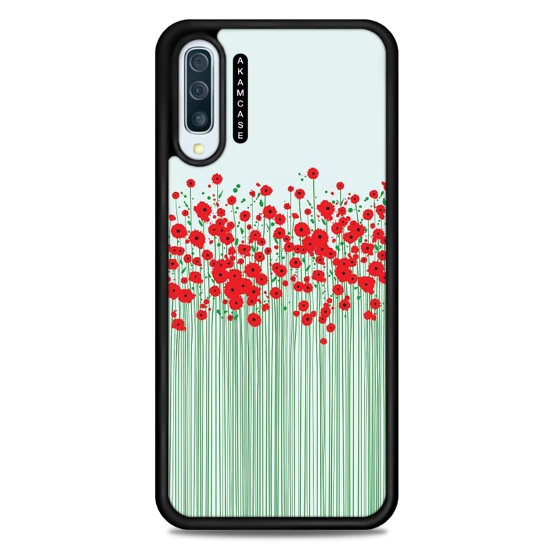 کاور آکام مدل AMC-WSGA50-FLOWERS-26 مناسب برای گوشی موبایل سامسونگ Galaxy A50