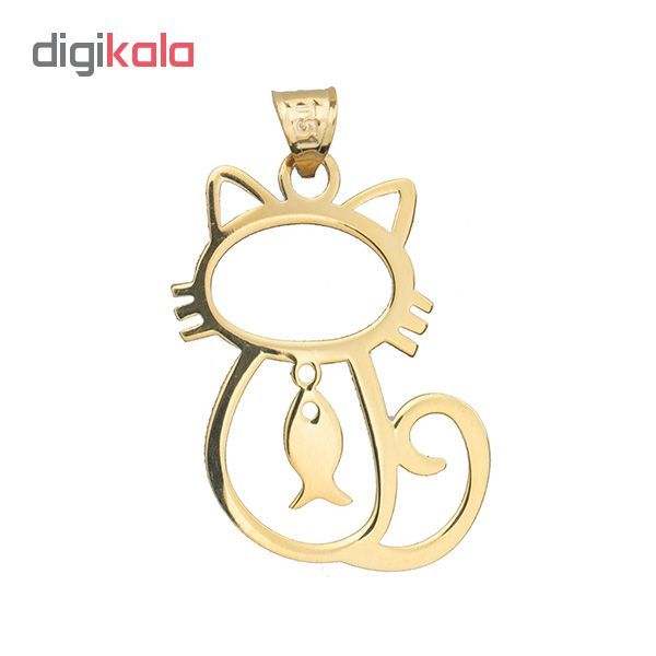 آویز گردنبند طلا 18 عیار زنانه کد DG040 -  - 2