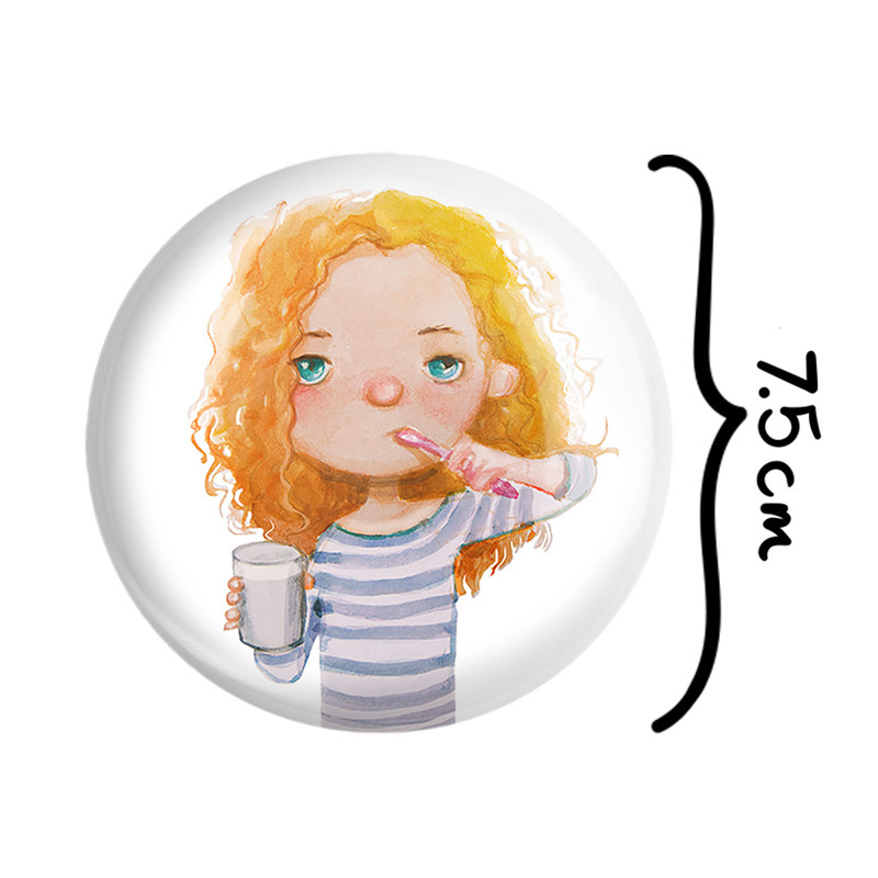 آینه جیبی خندالو طرح دختر مدل تاشو کد 5528